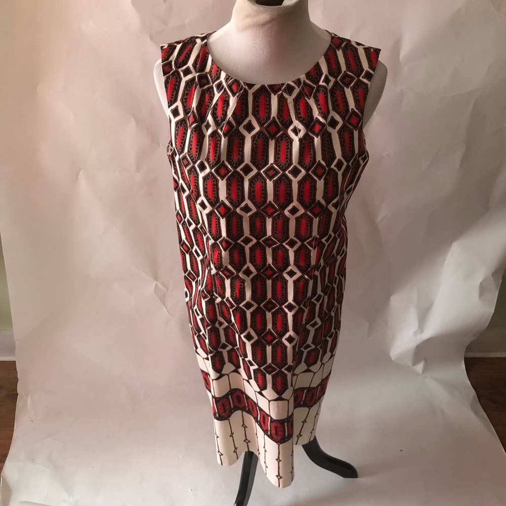 Talbots red and white dress size 8p - Picture 2 of 6